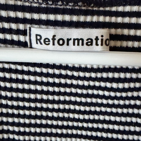 Reformation Monochrome Striped Tank Top - Picture 3 of 8